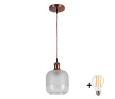BRILAGI - LED pakabinamas šviestuvas ant laido RETRO GLASS 1xE27/60W/230V Ø 14 cm varinis/baltas