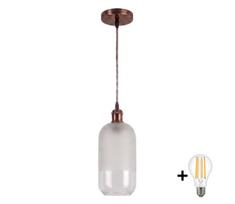 BRILAGI - LED pakabinamas šviestuvas ant laido RETRO GLASS 1xE27/60W/230V Ø 14 cm varinis/baltas