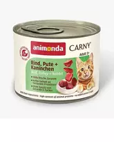 Animonda Carny Adult konservai katėms su jautiena, kalakutiena ir triušiena, 200 g