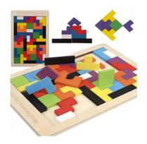 Medinis Tetris Dėlionė 40 Detalių Vaikams - Edukacinis Žaislas
