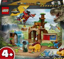 Konstruktorius LEGO® Jurassic World Velociraptoriaus, stegozauro ir pteranodono gelbėjimas 77981, 171 vnt.