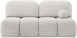 Sofa-lova Nuwia Bouclé Royal 04, pilka sp., 102 x 200 cm x 100 cm