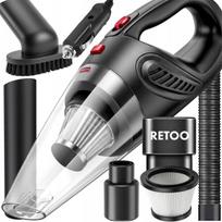 RETOO galingas rankinis automobilinis dulkių siurblys 12V 120W 4200Pa su priedais