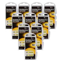 Duracell Activair 10 klausos aparatų baterijos, 60 vnt. (cinko-oro)