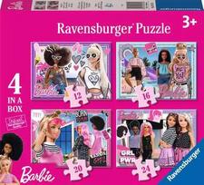 Ravensburger Barbie 4in1 dėlionės vaikams nuo 3 metų (4 vnt.)