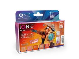 IONIC akrilinių dažų rinkinys miniatiūroms „Essential Oranges“ – oranžiniai tonai