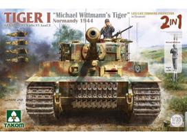Tiger I vėlyvasis tanko modelis 1/35, Normandija 1944, su Zimmerit