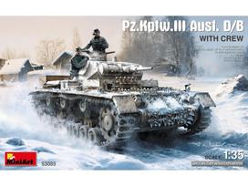 1/35 Pz.Kpfw. III Ausf. D/B plastikinis tanko modelis su įgula Miniart