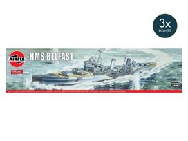 Airfix HMS Belfast 1:600 plastikinis surenkamas laivo modelis 31,1 cm