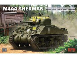 M4A4 Sherman 1/35 plastikinis surenkamas tanko modelis su lipdukais