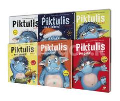 Serijos „Piktulis“ 6 knygų rinkinys: Piktulis + Piktulis… šiandien nepyksta!? + Piktulis… nori laimėti! + Piktulis... na ir Kalėdos! + Piktulis… pavydi! + Piktulis... jau gana! - Aprilkind, Barbara van den Speulhof