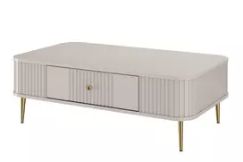 Kavos staliukas VESPER ŁAWA 103 cm kašmyras, aukso kojos