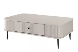 Kavos staliukas VESPER ŁAWA 103 cm, kašmyras, juodos kojos
