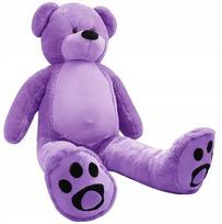 Klasikinis pliušinis meškinas - violetinis 180 cm