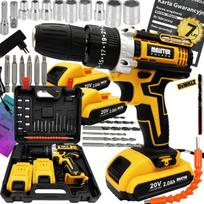 Akumuliatorinis suktuvas-gręžtuvas Technoid, bešepetėlinis, 1200w, 2 akumuliatoriai, Dewalt grąžtas