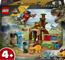 Konstruktorius LEGO® Jurassic World Velociraptoriaus, stegozauro ir pteranodono gelbėjimas 77981, 171 vnt.