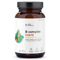 „Aura Herbals“ vitaminų B kompleksas „Forte“ – 90 kapsulių