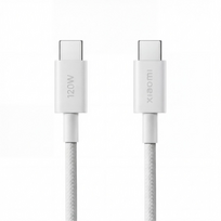 Xiaomi 6A Braided USB-C to USB-C Cable 1m, Balta | BHR087KGL