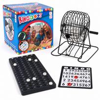 Žaidimas „Bingo“ su metaliniu būgnu ir 75 kamuoliukais