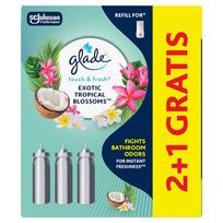 Glade Touch & Fresh Exotic Tropical Blossoms 2+1 Air Freshener Refill Set