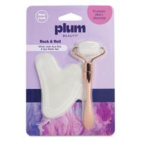 PlumBeauty Massage Roller and Gua sha Rock & Roll Set