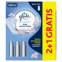 Glade Touch & Fresh Pure Clean Linen 2+1 air freshener refill set
