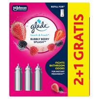 Glade Touch & Fresh Bubble Berry Splash 2+1 Air Freshener Refill Set