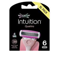 Wilkinson Sword Intuition Quattro replacement heads 6 pcs.