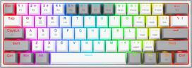Belaidė žaidimų klaviatūra Redragon FIZZ PRO K616 Red switch, EN, balta sp./pilka sp.