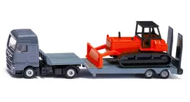 Siku MAN sunkvežimis su buldozeriu, modelis 1:87, MAN, pilka, raudona