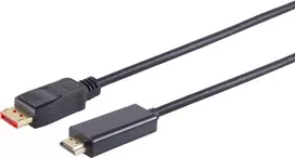 Vaizdo kabelio adapteris DisplayPort į HDMI 2 m S/CONN 10-71035