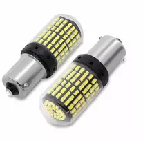Amio Led lemputės P21W 144LED SMD 4014 BA15S CANBUS 1156 | Atbulinės eigos 2vnt.