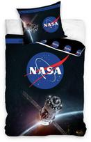 Patalynė bawełniana 140x200 Nasa juoda kosmos kosmonauta poszewka 70x90 C24