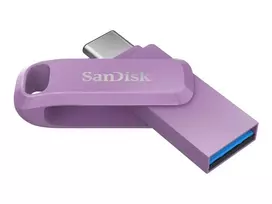 USB laikmena Sandisk Ultra Dual Drive Go 256GB, levandų spalvos
