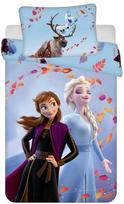 Patalynė bawełniana 100x135 Frozen Anna Elsa Kraina Lodu poszewka 40x60 dziecięca do łóżeczka