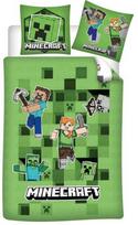 Patalynės užvalkalų kompl vaikams Minecraft žalias 140x200cm