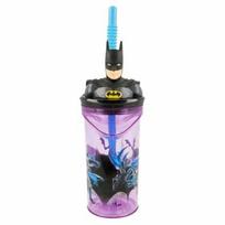 STOR Batman 3D puodelis - gertuvė su šiaudeliu, 360 ml