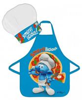 SMURFS Smurfai vaikams 2 dalių prijuostės rinkinys
