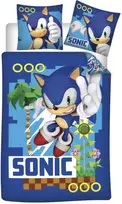 Sonic the Hedgehog monetų gaudynės Sonic the Hedgehog patalynės komplektas 140√ó200cm, 70√ó90cm