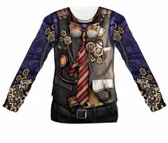 GoDan Marškinėliai su nadrukiem Steampunk Man rozm. L