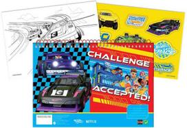 „Hot Wheels Challenge“ A/4 spiralinė eskizų knygelė su 40 lapų ir lipdukais