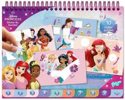 Disney Princess Pabarstukų vakarėlio istorijos dėlionės lipdukų ir spalvinimo rinkinys