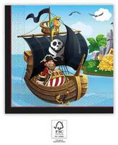 Piratų salos servetėlės, 20 vnt., 33x33 cm, FSC