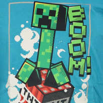 Minecraft Creeper vaikiški marškinėliai ilgomis rankovėmis
