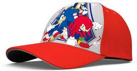 Kepurė Sonic the Hedgehog auksiniai žiedai Sonic the Hedgehog vaikų beisbolo kepuraitė 54 cm