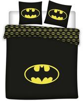 Dvigulė, karališko dydžio antklodės užvalkalas „Batman“ 240–220 cm, 63 x 63 cm, mikropluošto