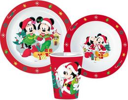 „Disney“ kalėdinių pietų rinkinys iš mikroplastiko, su puodeliu 260 ml