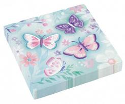 Servetėlių rinkinys „Butterfly Flutter“, 16 vnt., 33x33 cm