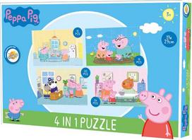 Peppa Pig 4 viename dėlionė