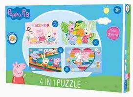 Peppa Pig dėlionė 4 viename